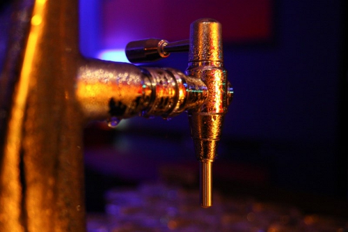 cold beer tap - side view